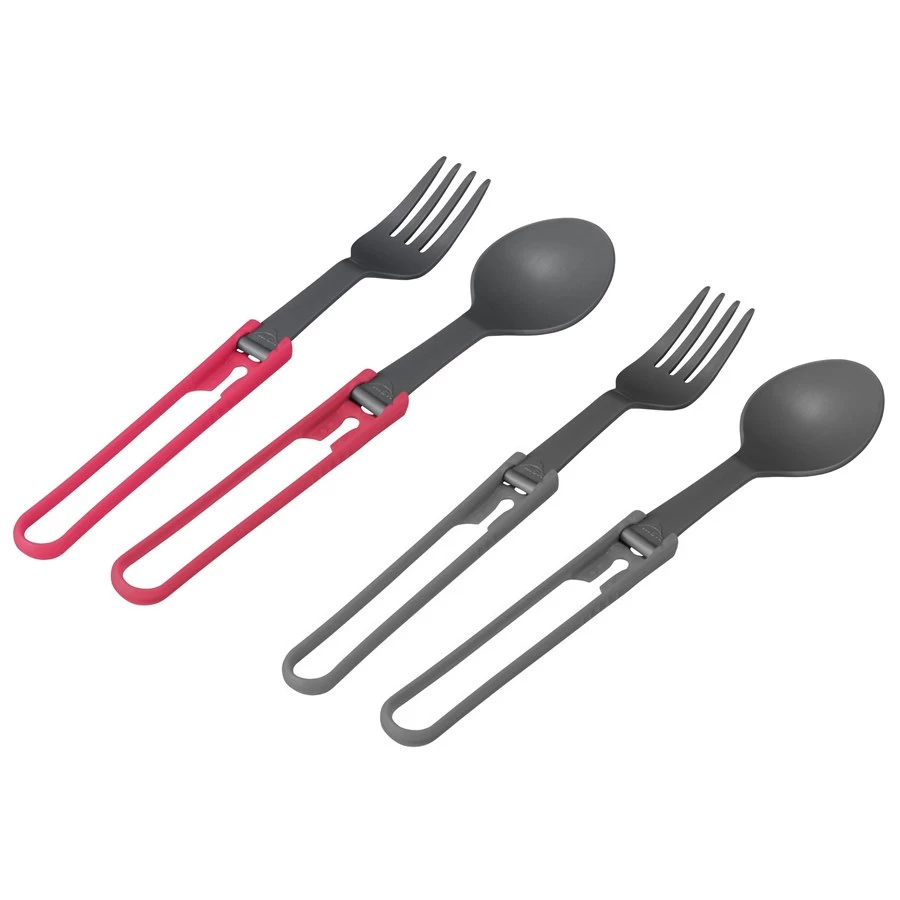 MSR Folding Utensil - Spoon And Fork Kit - 4 Pcs.