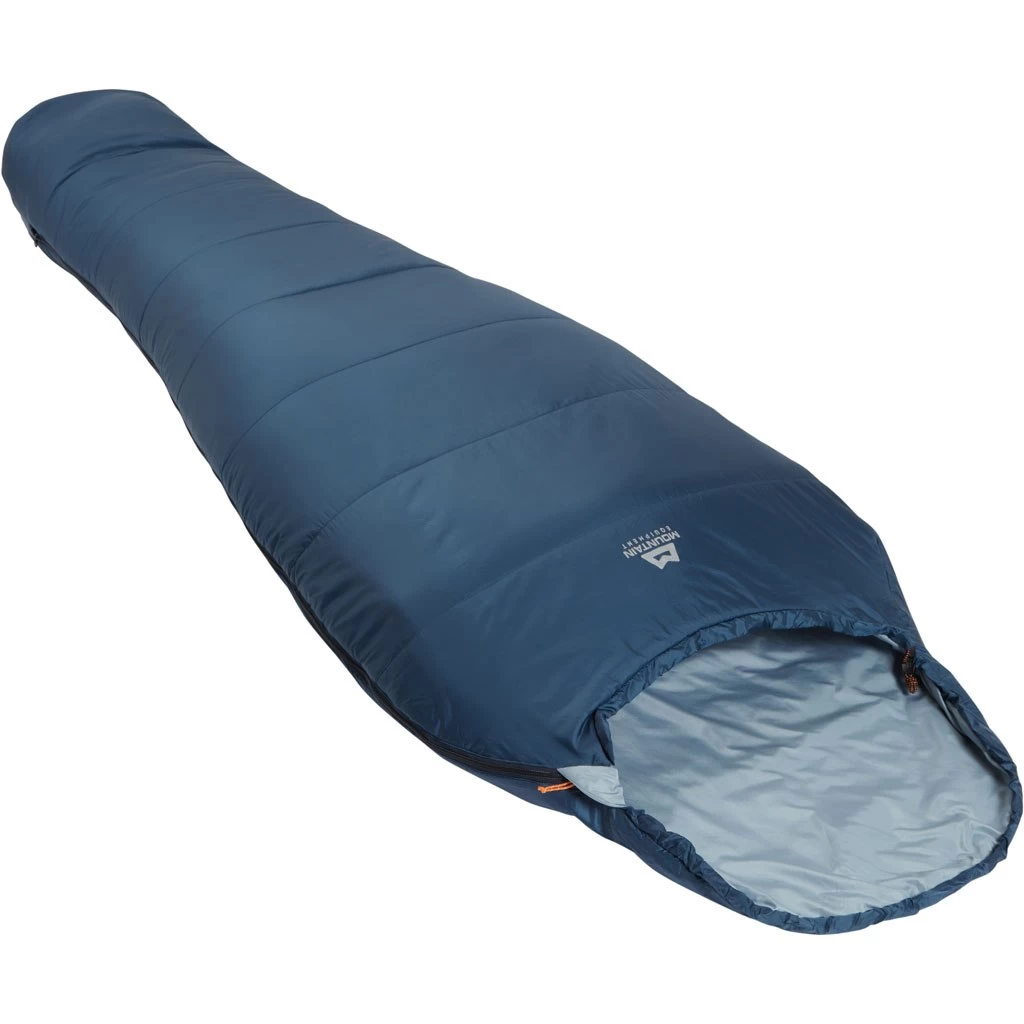 Mountain Equipment Lunar Micro Regular Sleeping Bag ME-004655 - Zip Left - Denim Blue - Image 2