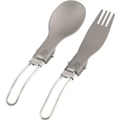 Robens Folding Alloy Cutlery Set - Silver