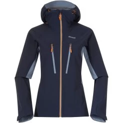 Bergans Cecilie Mountain Softshell Women's Jacket - Navy Blue/misty Sky Blue