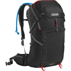 CamelBak Fourteener 32 Hydration Hiking Pack + 3L Reservoir - Black/red Poppy