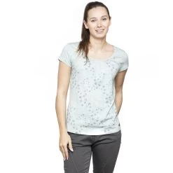 Chillaz Hide The Best Flower T-Shirt Women - Light Aqua Sky Melange