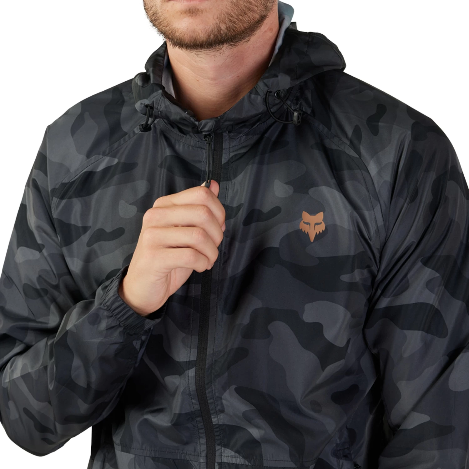 Fox Racing FOX Head Camo Windbreaker Men - Black Camo - Image 8