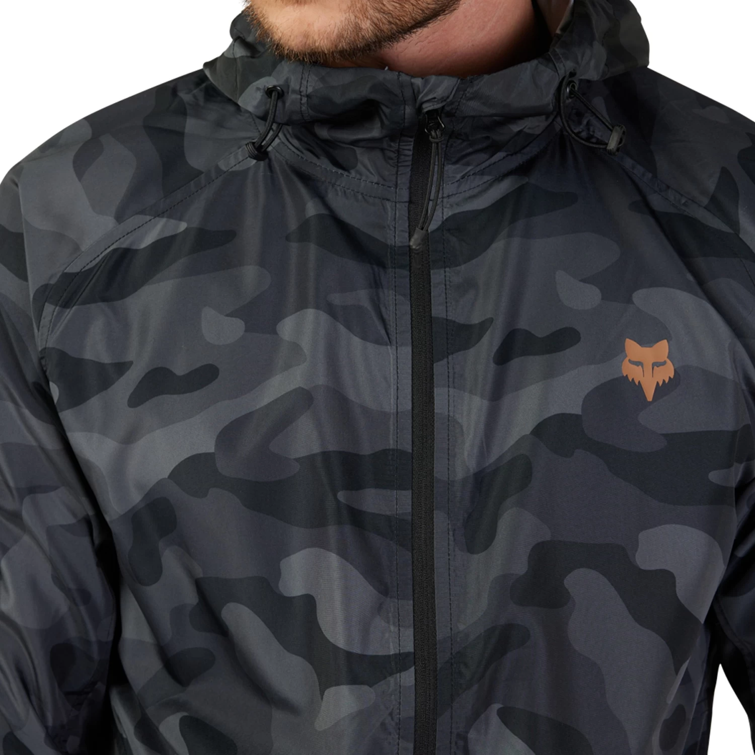 Fox Racing FOX Head Camo Windbreaker Men - Black Camo - Image 7