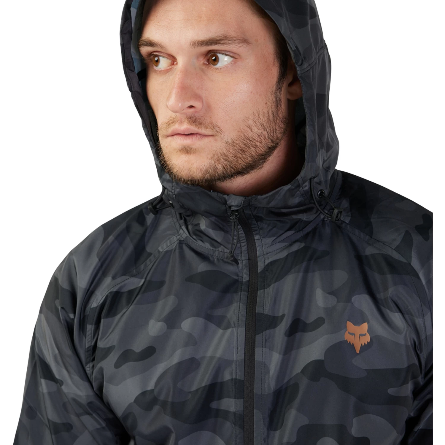 Fox Racing FOX Head Camo Windbreaker Men - Black Camo - Image 5