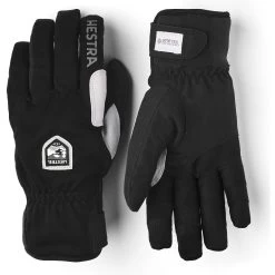 Hestra Ergo Grip Wool Touring – 5 Finger Cross Country Gloves - Black