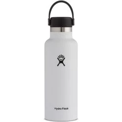 Hydro Flask 18 Oz Standard Mouth Insulated Bottle + Flex Cap - 532ml - White