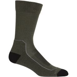 Icebreaker Hike+ Light Crew Socks Men - Loden/Black/Gritstone Hthr