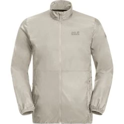 Jack Wolfskin Pack & Go Windshell Jacket Men - Dusty Grey
