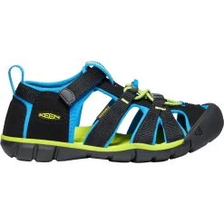 KEEN Seacamp II CNX Kids Sandal - Black / Brilliant Blue