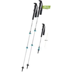Komperdell Explorer Contour PL Trekking Poles (Pair) - Silver/blue