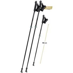 Komperdell Sarma Powerlock Nordic Walking Poles (Pair) - Black