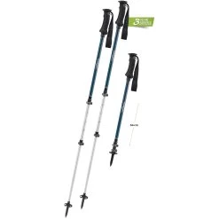 Komperdell Trekmaster Powerlock Trekking Poles (Pair) - Blue/silver