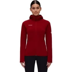 Mammut Aconcagua Midlayer Hooded Jacket Women - Blood Red