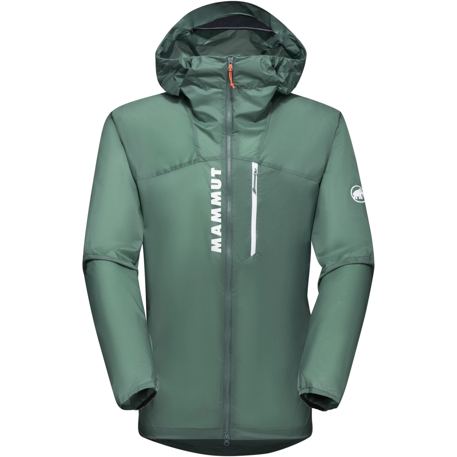 Mammut Aenergy Windbreaker Hooded Jacket Men 1012-00580 - Dark Jade - Image 2