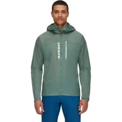 Mammut Aenergy Windbreaker Hooded Jacket Men 1012-00580 - Dark Jade