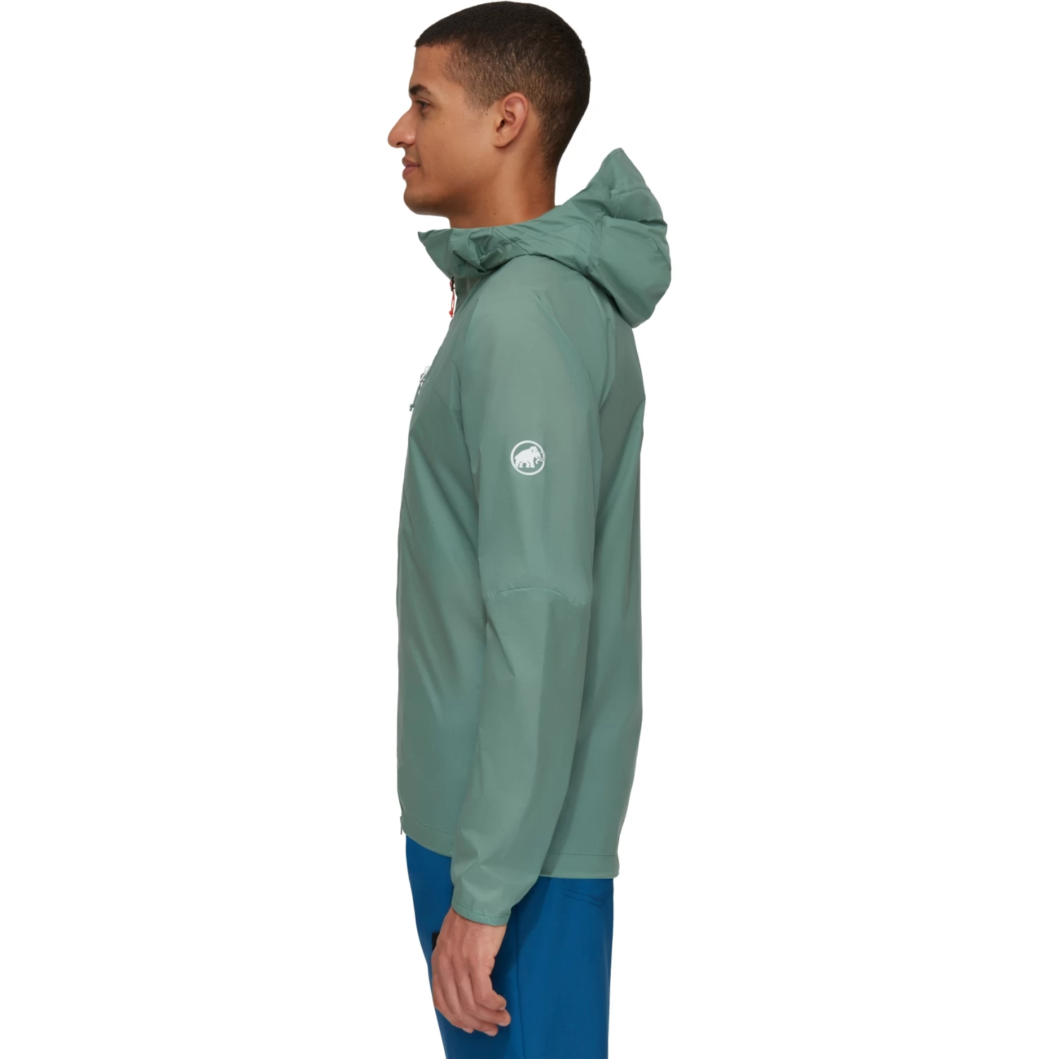 Mammut Aenergy Windbreaker Hooded Jacket Men 1012-00580 - Dark Jade - Image 3