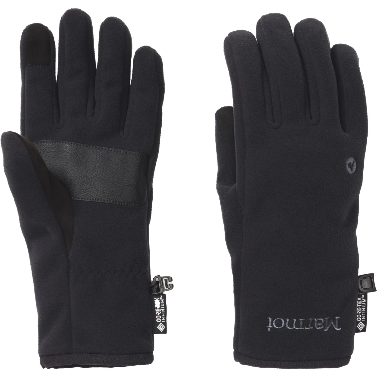 Marmot Infinium WINDSTOPPER Fleece Gloves - Black - Image 2