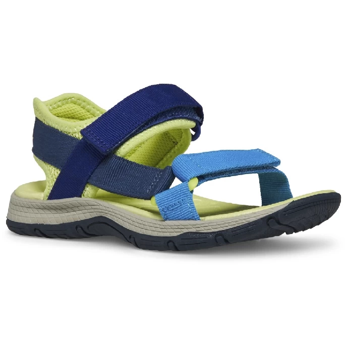 Merrell Kahuna Web Kid's Sandals - Blue/navy/lime - Image 3