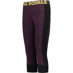 Mons Royale Cascade Merino Flex Women's 3/4 Leggings - Winter Leopard