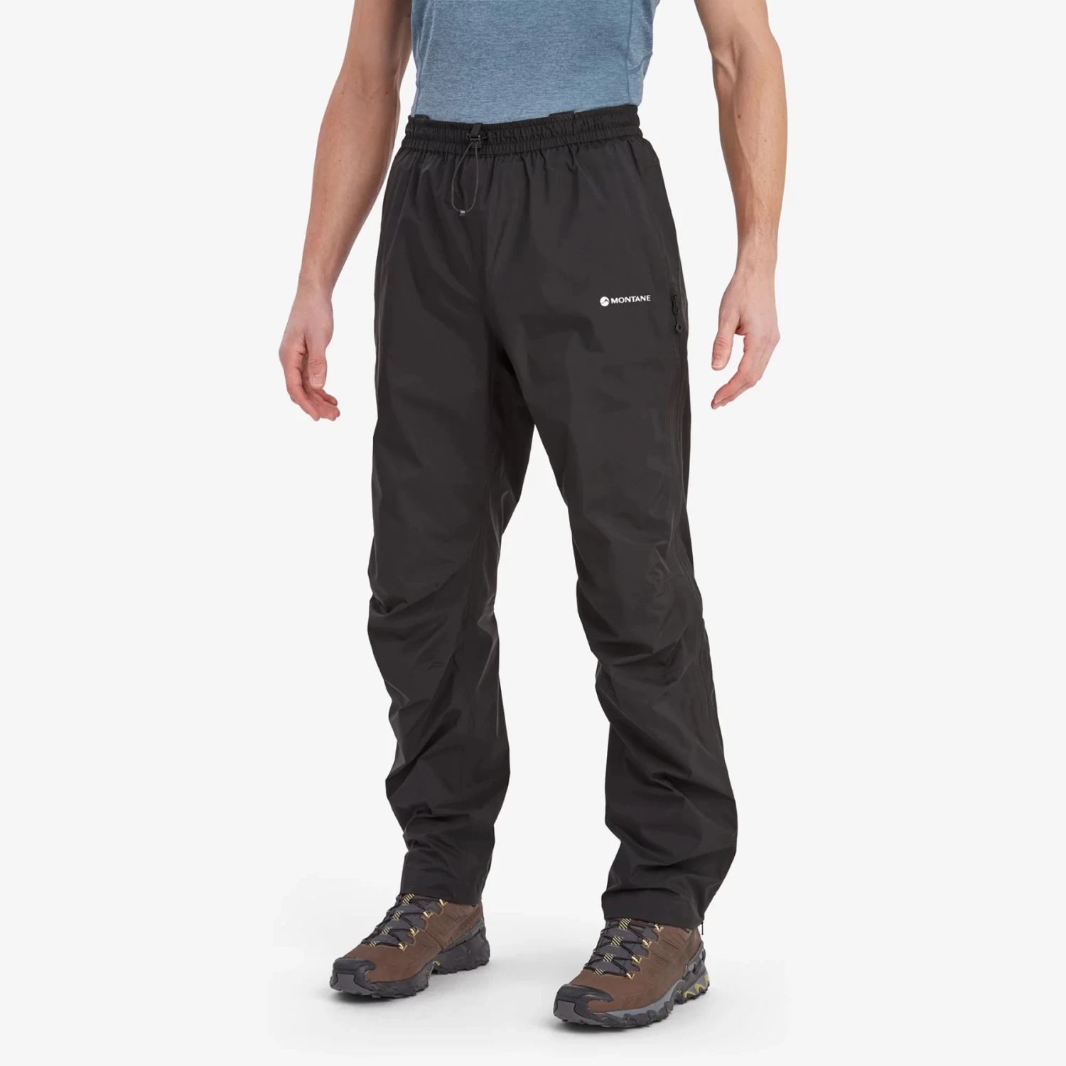 Montane Spirit Lite Waterproof Trousers - Short - Black - Image 4