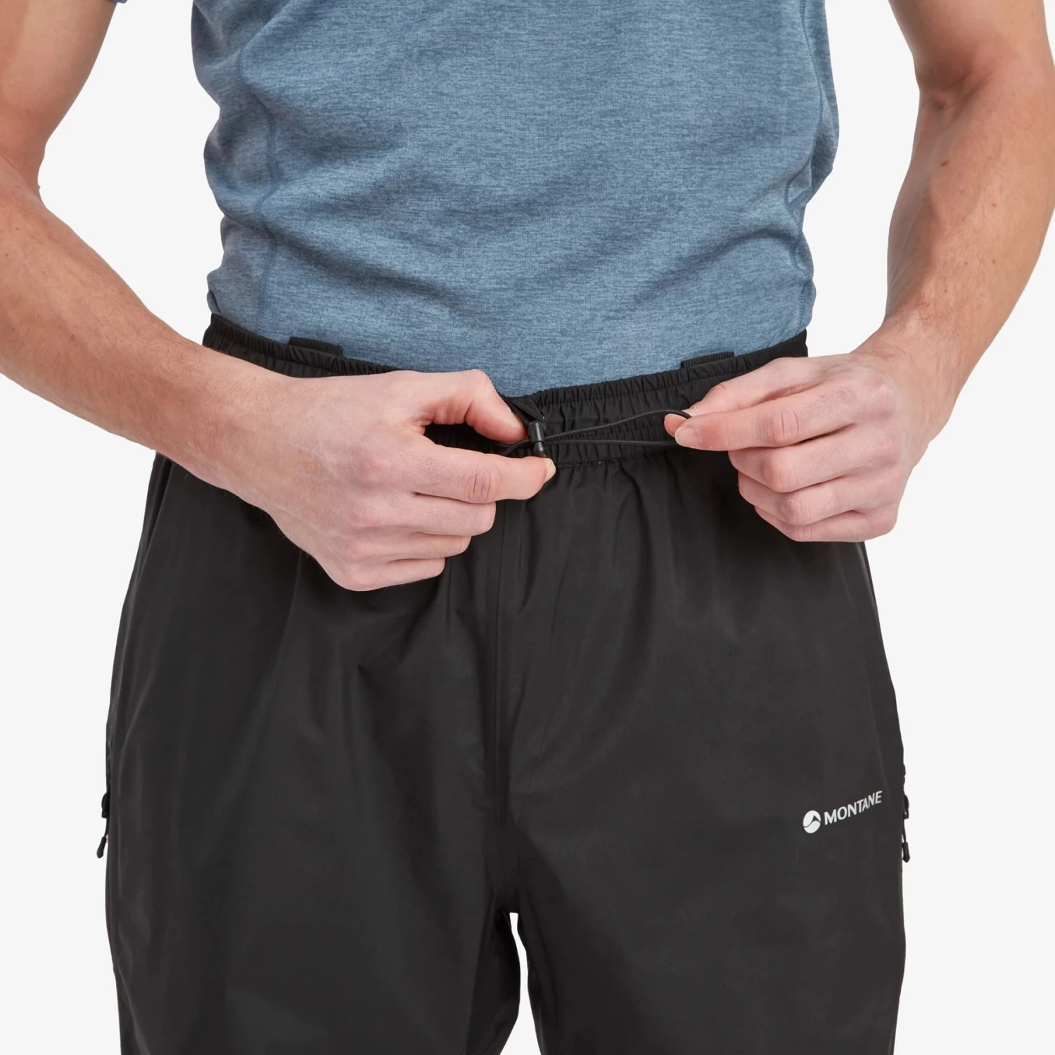 Montane Spirit Lite Waterproof Trousers - Short - Black - Image 5