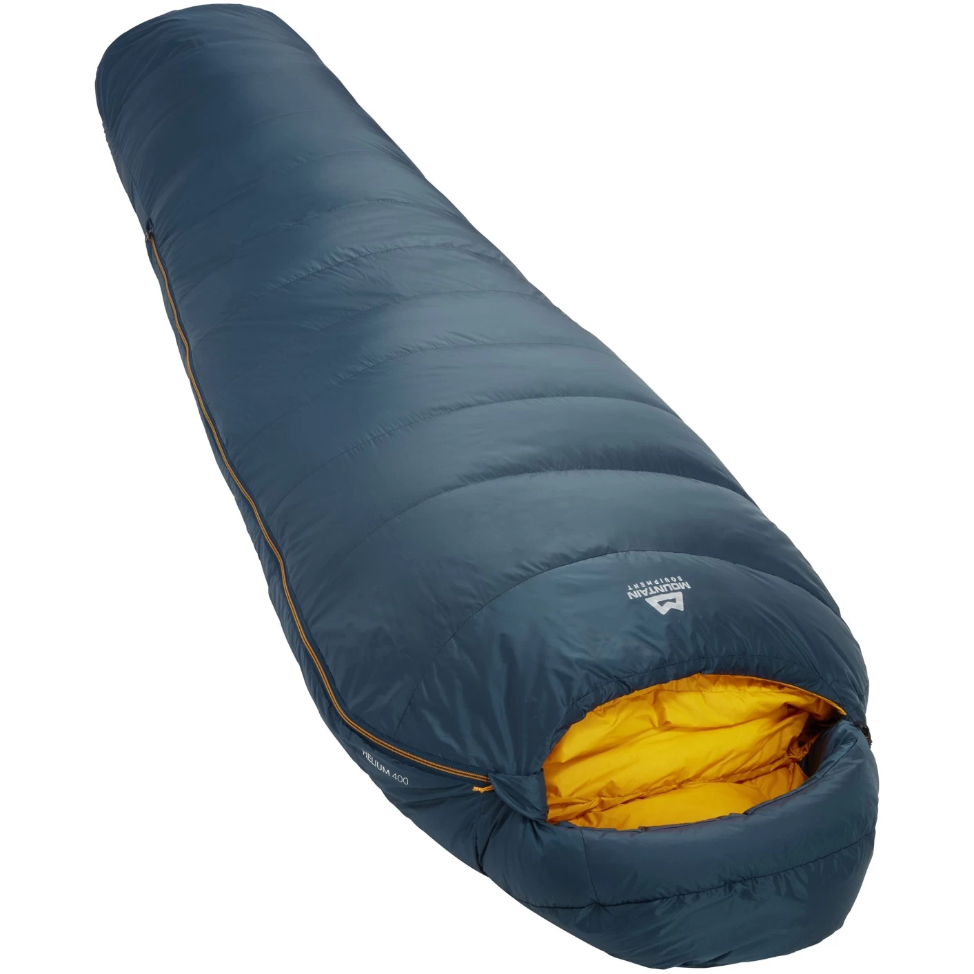 Mountain Equipment Helium 400 Regular Sleeping Bag ME-005968 - Zip Left - Majolica Blue - Image 2