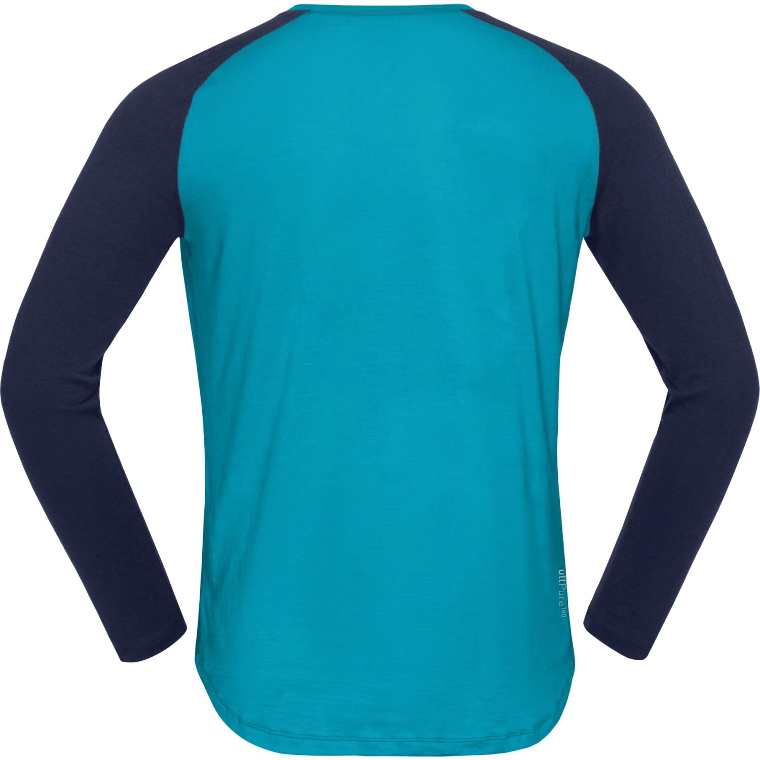 Norrona PureUll Long Sleeve Baselayer Men - Hawaiian Surf/Indigo Night - Image 3