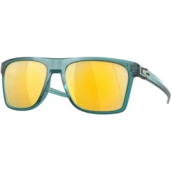 Oakley Leffingwell Glasses - Matte Artic Surf/Prizm 24K Polarized - OO9100-0657