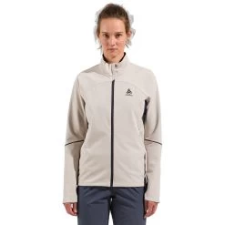 Odlo Engvik Cross-Country Jacket Women - Silver Cloud - India Ink