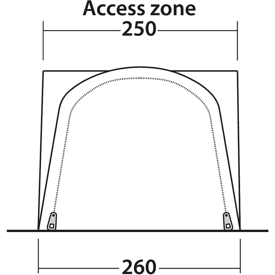 Outwell Newburg 160 Air Awning - Grey - Image 5