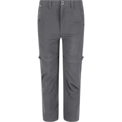 Regatta Highton Stretch Zip/Off Pants Kids - Seal Grey 038
