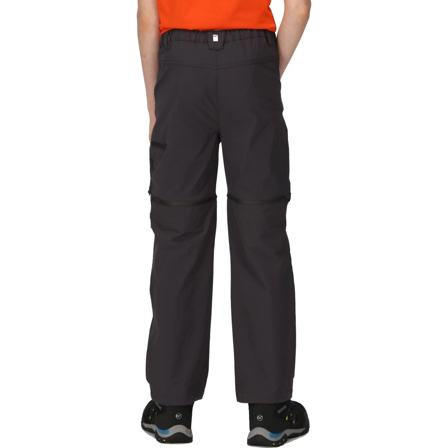 Regatta Highton Stretch Zip/Off Pants Kids - Seal Grey 038 - Image 6