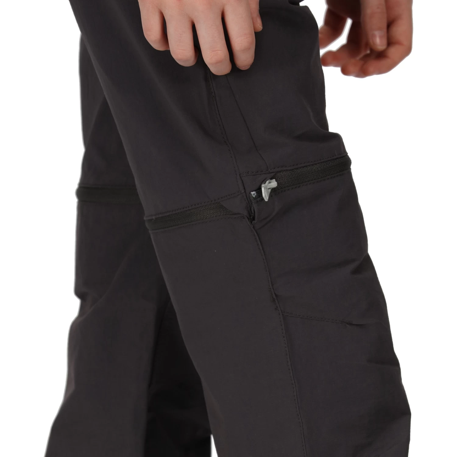 Regatta Highton Stretch Zip/Off Pants Kids - Seal Grey 038 - Image 8