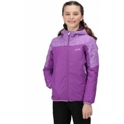 Regatta Volcanics V Rain Jacket Kids - Purple Sapphire/Hyacinth ZX3