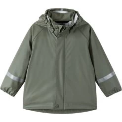 Reima Kids Raincoat Lampi - Greyish Green 8920
