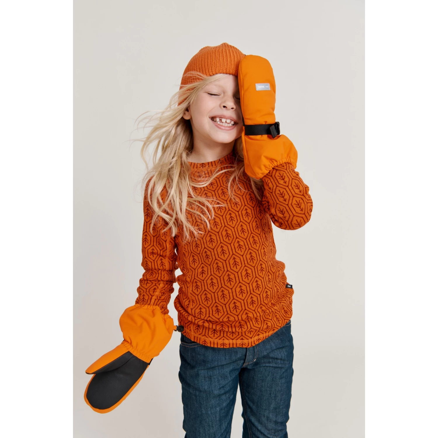 Reima Toddler Reimatec Mittens Ote - Navy 6980 - Image 5