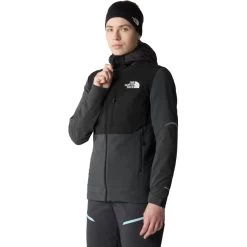 The North Face Dawn Turn Hybrid Softshell Jacket Women - Asphalt Grey/TNF Black/Asphalt Grey