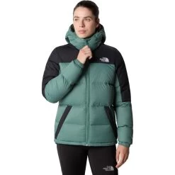 The North Face Diablo Down Hoodie Women - Dark Sage/TNF Black