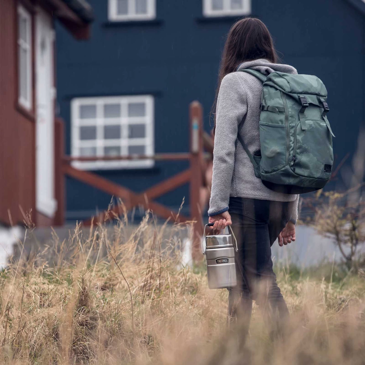 THERMOS® Stainless King Insulated Food Jar 1.2L - Stainless Steel Mat - Image 2