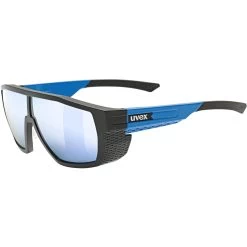 Uvex Mtn Style P Glasses - Black Blue Matt/polavision Mirror Blue